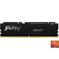 Kingston FURY Beast KF556C36BBE-16 16GB System Memory, 5600MT/s, DDR5, CL36, DIMM, Black, AMD EXPO Certified Kingston FURY Beast KF556C36BBE-16 16GB System Memory, 5600MT/s, DDR5, CL36, DIMM, Black, AMD EXPO Certified